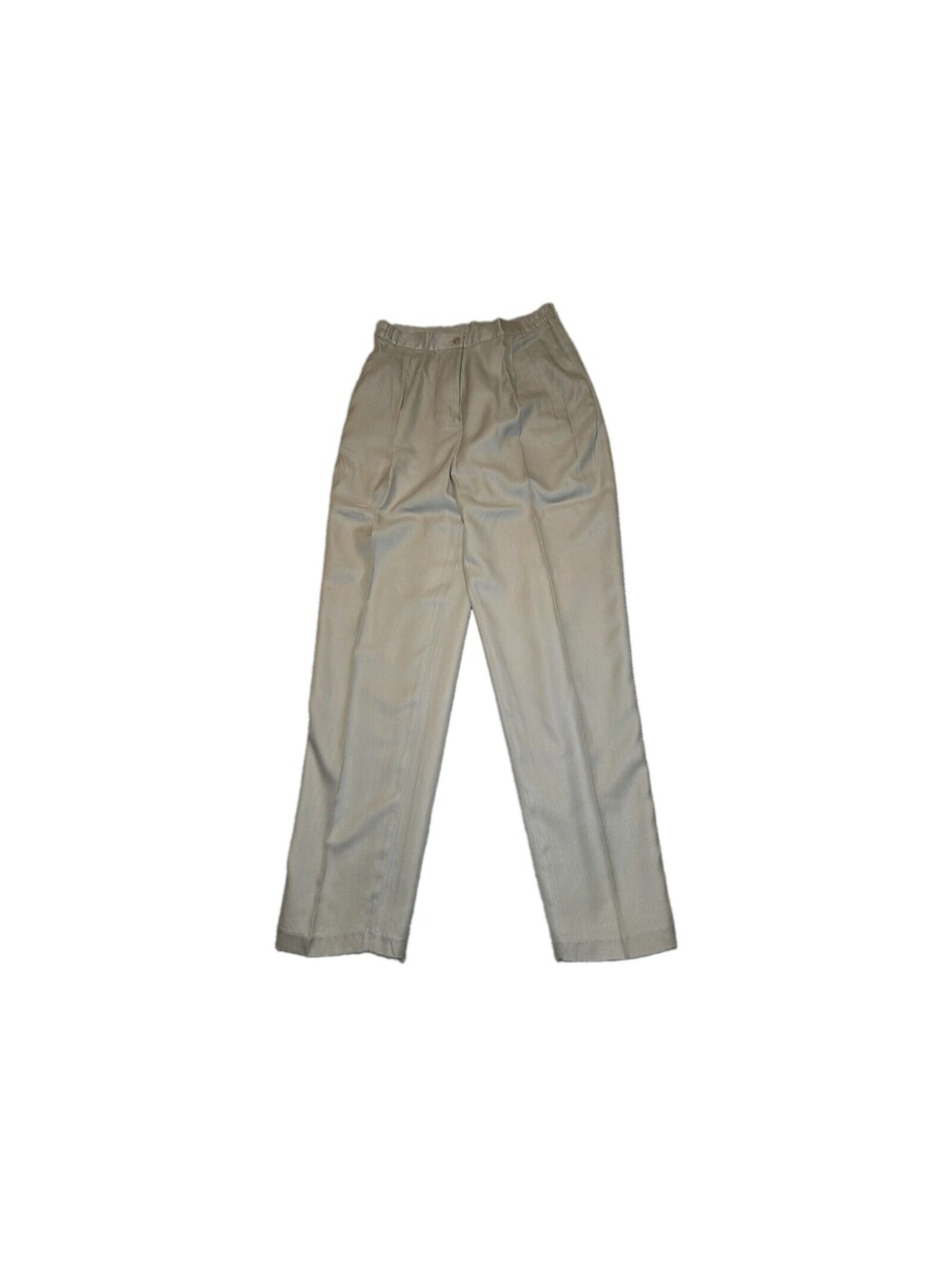 vintage suzelle 💯 silk Trousers Size 14 Lined Lightweight EUC Ivory/beige Basic